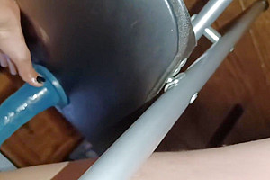 Fucking My 8 Inch Dildo Loving My Nonbinary Big Clit- Ftx