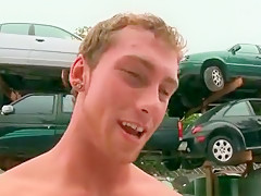 Furious interracial sex on the car