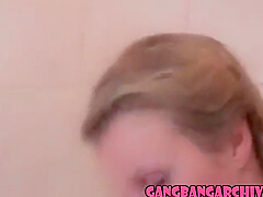 Gangbang Archive Blonde Slut Collectin Jizz