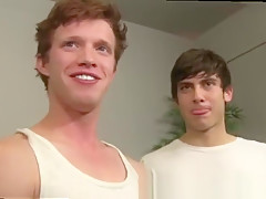Gay baseball sex movietures Zaden deepthroats on Riler's nipple as he