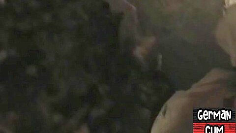 German gay in sling barebacked and fisted in club orgy