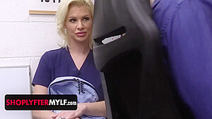 Gets Caught Shoplifting Medical Supplies - Mike Mancini, Charli Phoenix And Blonde Nurse