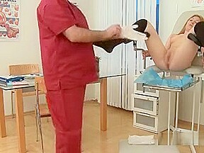 Gets Her Pussy Examined By Doctor