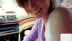 Gf Ella Woods Sucks Bfs Dick In The Car