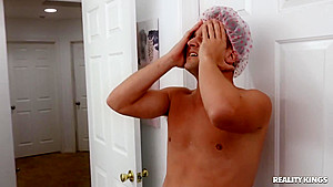 Gia Derza Finds Curvy Cutie Masturbating In Her Shower