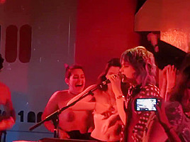Girls At Soko Concert Show Their Tits On Stage