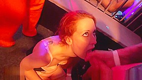 Glam skank blow and fuck