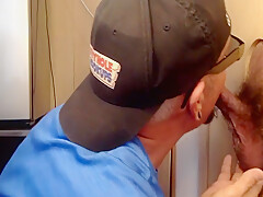 Gloryhole Homemade Dilf Takes Cum In Mouth After Cocksucking