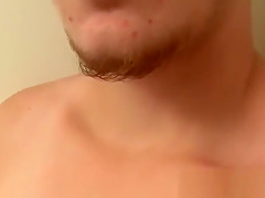 Good looking straight jock jerks it off in the closet solo