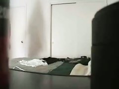 Gorgeous skinny babe filmed naked solo on camera