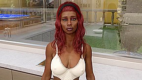Grandmas House Sexy Black Ebony Cheats Her Husband While He Is Watching Tv Ep 61