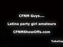 Group of femdom girls tease CFNM guy