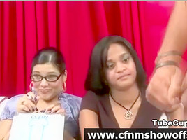 Group of femdom girls tease CFNM guy