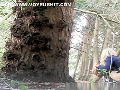 Group of teens 18+ caught pissing in the nature