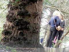 Group of teens 18+ caught pissing in the nature