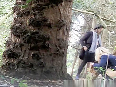 Group of teens 18+ caught pissing in the nature