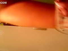 Grumpy but gorgeous teen 18+ pissing