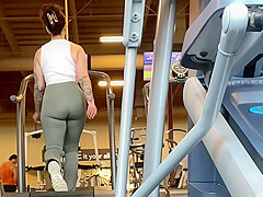 Gym Candid Big Booty Latina