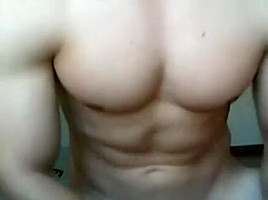 HANDSOME SPANISH 25 YEARS OLD MUSCLE STUD VECINITO STROKES HIS COCK IV