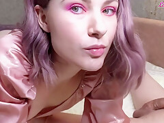 Haired Cutie Sloppy Blowjob Big Cock And Cum Swallow