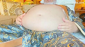 Hands-free Huge Fat Ass On An Old Fat Man With Huge Wide Feet Soles