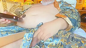 Hands-free Huge Fat Ass On An Old Fat Man With Huge Wide Feet Soles
