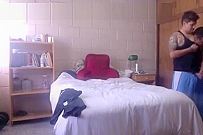 Hetero guy cuts class to fuck gay bottom