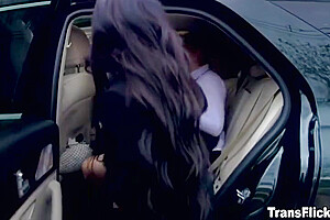 Hitchhiker Picked Up To Get Dominated In Transsexual Bdsm Fuckfest - Eva Maxim And Crystal Thayer