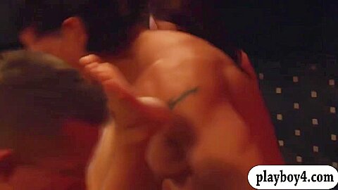 Horny Couples Enjoyed Huge Nasty Orgy In The Red Room