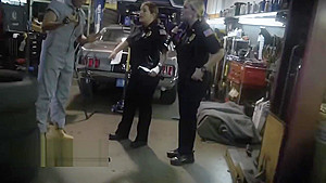 Horny Female Cops Force Guy Into Hard Threesome Sex After Sucking His Dick