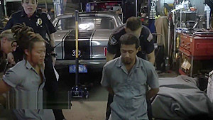 Horny Female Cops Force Guy Into Hard Threesome Sex After Sucking His Dick
