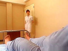 Horny Japanese AV Model is a wild nurse while fucking