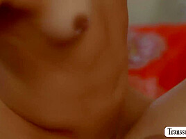 Horny Shemale Licks And Bareback Fucks The Ass