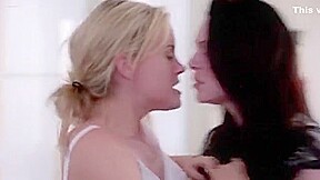 Horny homemade Lesbian, Blonde adult clip
