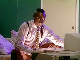 Horny pornstar Janet Jacme in fabulous interracial, black and ebony sex movie