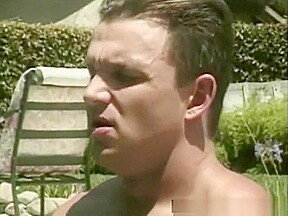 Horny slut gets deep poked near pool