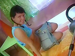 Horny teen 18+ girl plays with her toy - Pleasure Photorama