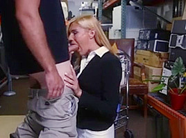Hot Blonde Milf Pawns Her Muff And Fucked By Pawn Keeper