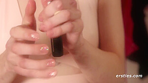 Hot Blonde Uses Items Around Her House To Masturbate With