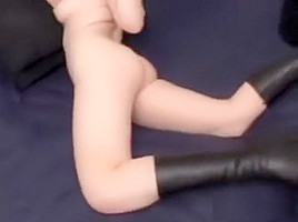 Hot blonde chews on cock