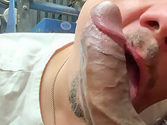 Hot gay interracial blowjob