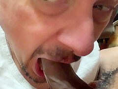 Hot gay interracial blowjob
