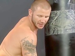 Hot jock gets assfucked at gym
