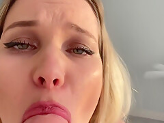 Hot-passionate Blonde Fucked Herself With A Big Dildo