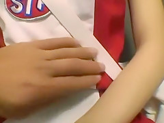 Hottest Japanese girl Miina Yoshihara in Crazy Cumshots, Fishnet JAV scene