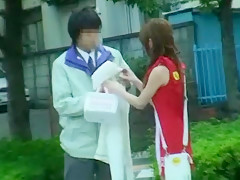 Hottest Japanese girl Miina Yoshihara in Crazy Cumshots, Fishnet JAV scene