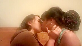 Hottest Lesbian, Brunette sex video