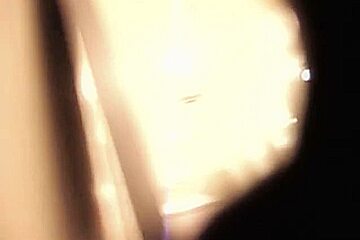 Hottie from changing room sex video flashes pantieless butt