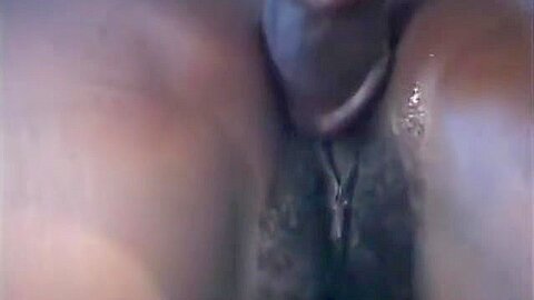 Huge Black Cock Can Hardly Fit Into Ebony Sluts Holes
