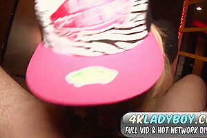 Huge Dick Ladyboy Candy Back For Hot Fun